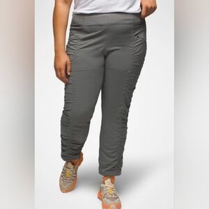 PrAna Koen Women's Hiking Lightweight Pants In Gravel UPF 50+Sz XL Tall
